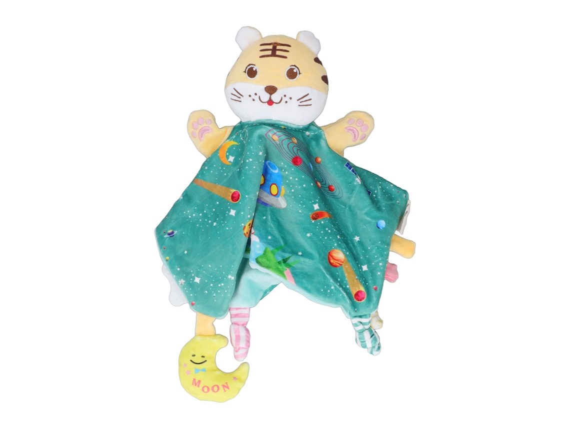 Cobertor De Segurança De Tigre Pelúcia Macia Brinquedo Presente Aniversário Verde