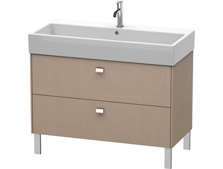 Mueble bajo lavabo DURAVIT Brioso de 98,4 x 45,9 cm 2 extraíbles incl. hueco para sifón y delantal para lavabo Vero Air 235010