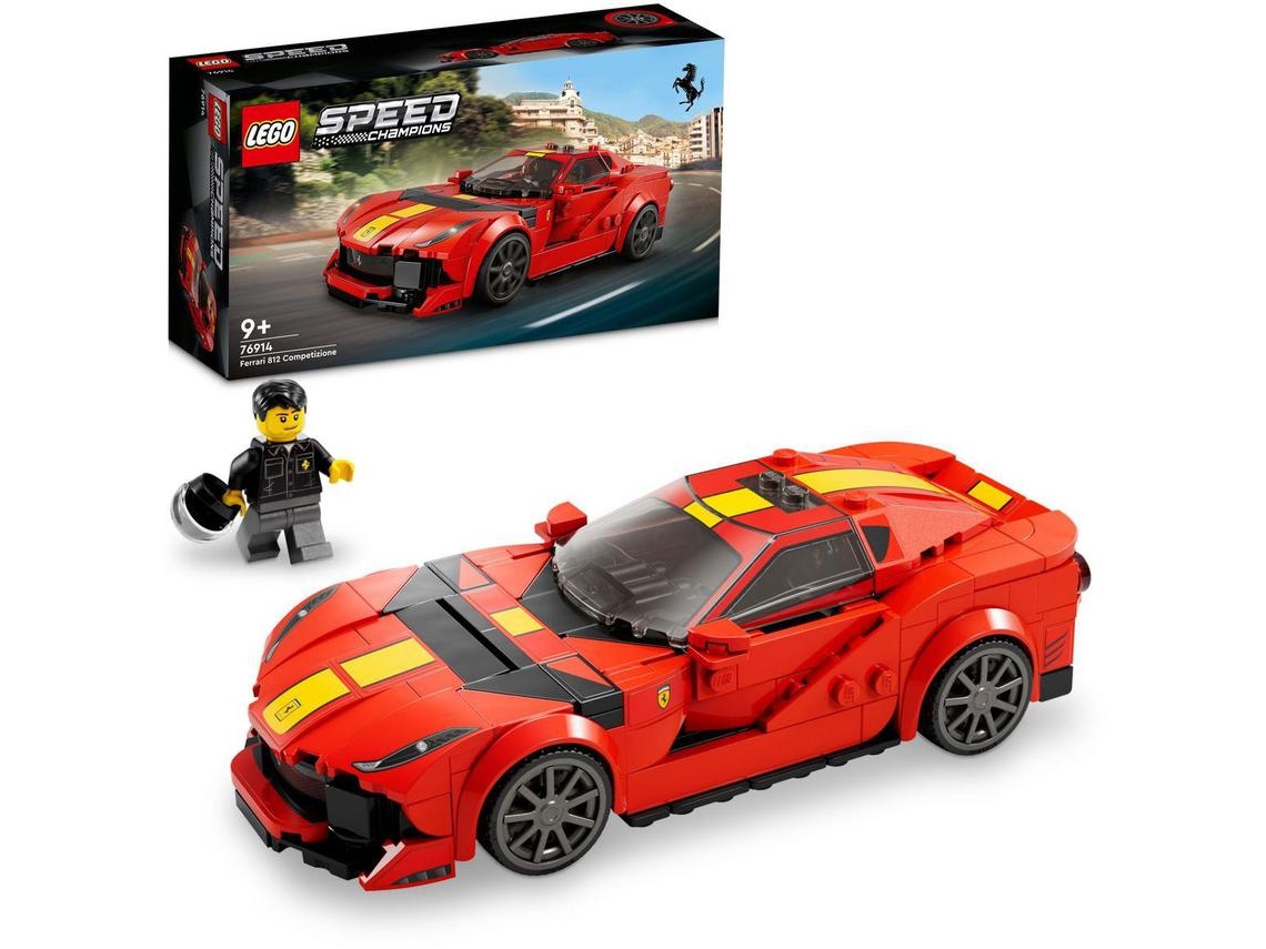 LEGO Speed ​​​​Champions: Ferrari 812 Competizione – set de construção com kit de modelo colecionável (261 peças)