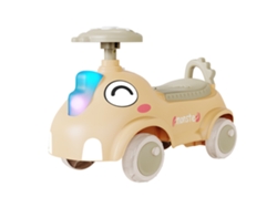 Coche de equilibrio de 4 ruedas Beunik para niños (edad mínima: 1 año, amarillo)