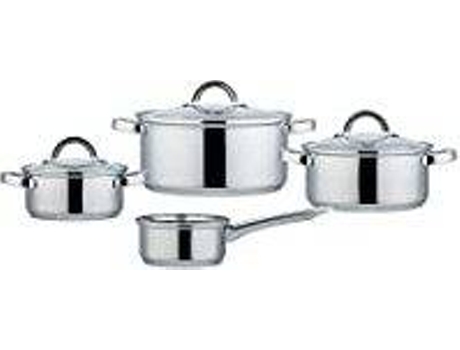 Batería de Cocina BASTILIPO Suiza 9 (Acero Inoxidable - 48.2x27.5x16.4 cm)