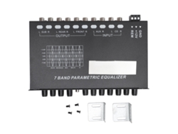 Ecualizador De Sonido Gráfico Ajustable De 7 Bandas Con Entradas De Cd Y Aux Y Salidas Para Subwoofer Delantero/trasero Para Coche, Barco Y Autocaravana.