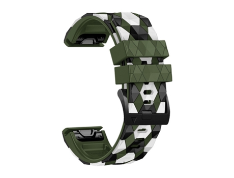 Pulsera de Silicona para Garmin INF Fenix 3/5X/6X/7X/Descent MK1 26 mm Verde oscuro