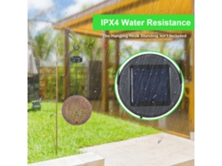 2026-lámpara Colgante Solar Led 2pcs, Diseño De Pavo Real, Control De Luz Sensible, Resistente Al Agua Ipx4, 600mah, Para Patio Y Jardín