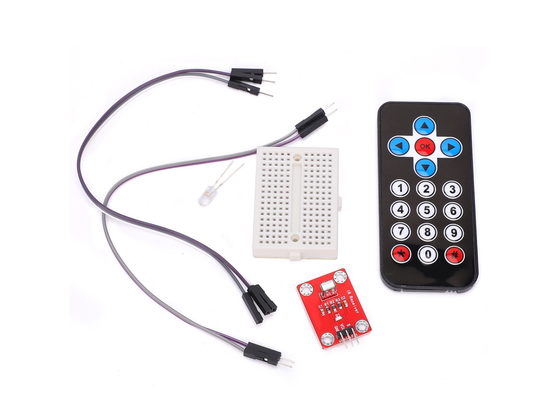 Kit De Control Remoto Infrarrojo Vs1838b, Módulo Receptor, Sensor Inalámbrico De 38 Khz.