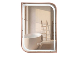 Espejo Rea Zone Brush Rose Gold 80x60 Led