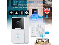 Timbre Inalámbrico Inteligente Wifi Con Cámara De Video E Intercomunicador X3