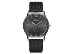 Reloj De Pulsera Elegante Y Casual De Lujo Para Mujer Con Correa De Aleación Y Movimiento De Cuarzo Analógico (negro).