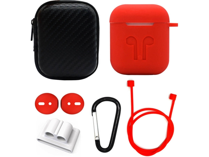 Funda WISETONY 5052439394729 (Para AirPods - Rojo)