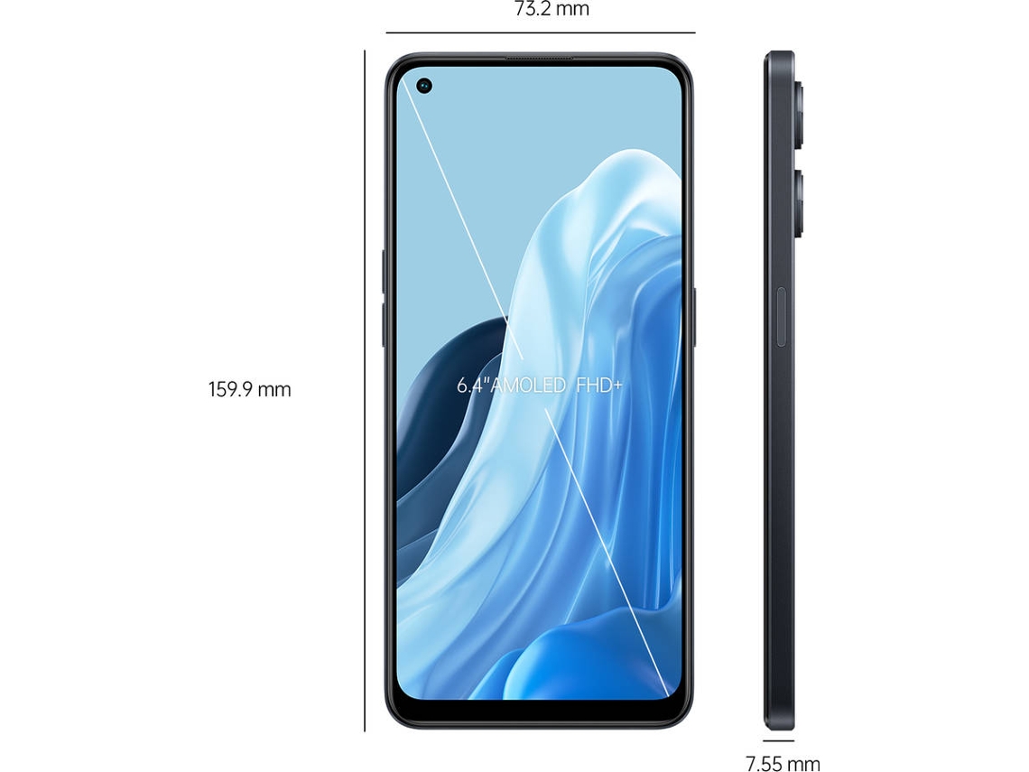 Smartphone OPPO Reno 8 Lite 5G (6.4'' - 8 GB - 128 GB - Negro)