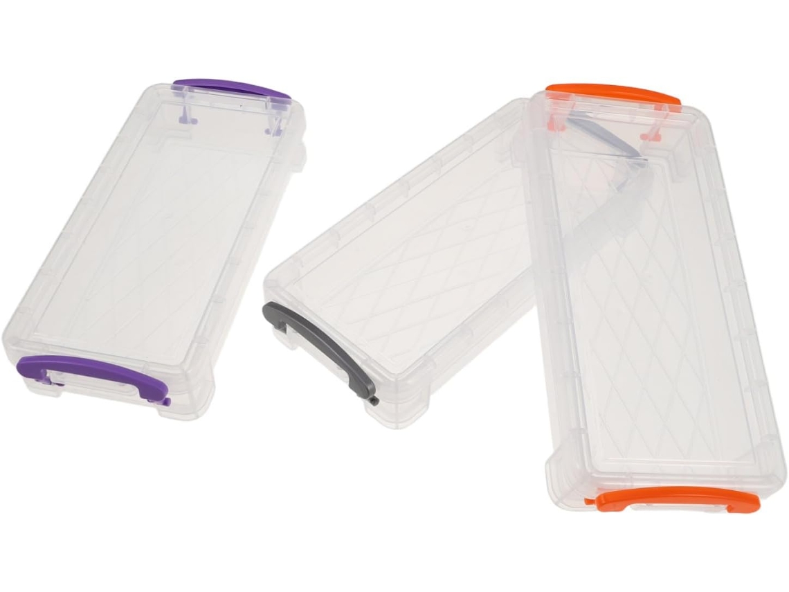 Juego de 3 materiales de arte Slowmoose, plástico transparente.