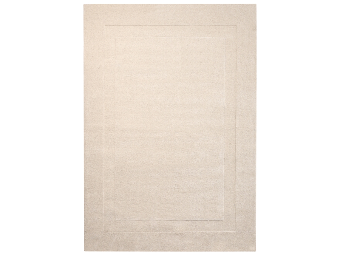 Tapete Retangular De Lã Tufado À Mão Beliani Kargil De Lã Branco 200x300