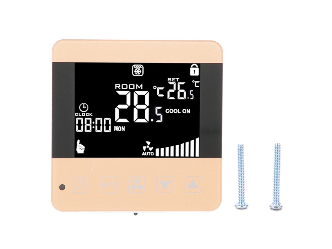 Termostato Inteligente Lcd Para Aire Acondicionado Central Con Control Wifi Y Ventilador-condensador.