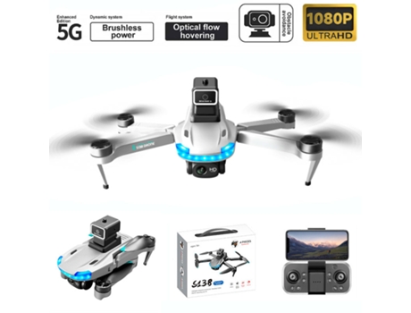 VPCOMERCIAL - Drone S138 de control remoto 1080P - Duración de la batería: 18 min - Gris?