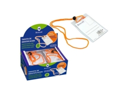 Lanyard con Identificador Bismark Naranja Transparente 105 x 70 mm (25 Unidades)