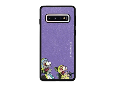 Funda Móvil Oficial Rick Morty Warner Bros para Samsung Galaxy S10 PHONECASES3D Piel Sintética Negro