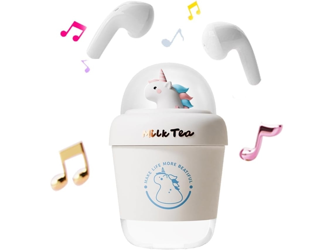 Auriculares Inalámbricos Para Niños Con Android Integrado, Compatibles Con Apple Gusshious Bluetooth, Color Blanco.