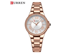 Reloj De Moda Para Mujer, Correa De Acero, Sencillos Números Romanos.