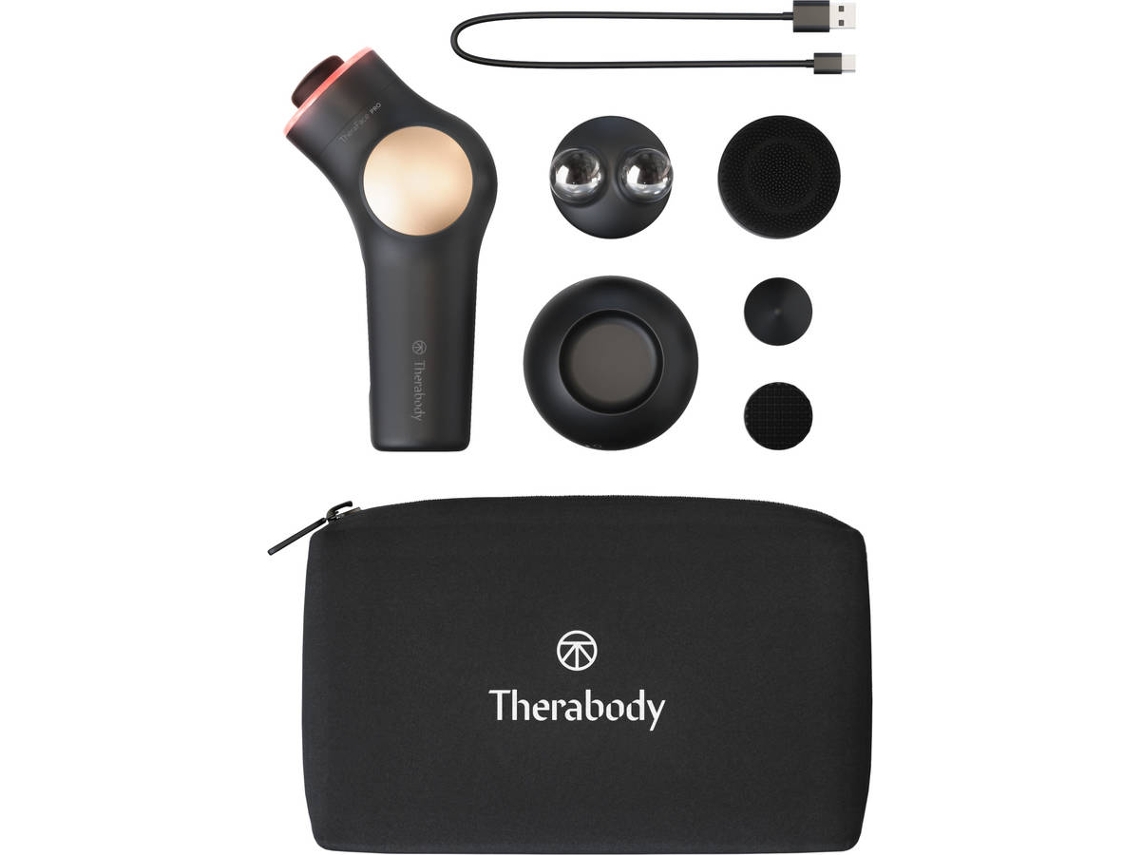 Masajeador Facial THERABODY Theraface Pro com Gel Negro
