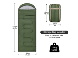 Saco De Dormir Cálido Para Acampar Para Adultos, Resistente Al Agua Para Climas Fríos, Equipo De Camping Compacto.
