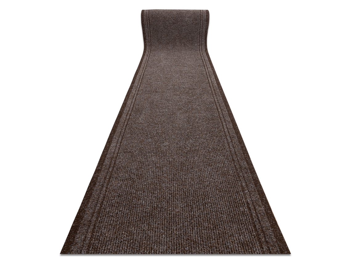Felpudo Alfombra de Pasillo con Refuerzo de Goma Málaga Marrón 7058 100 cm