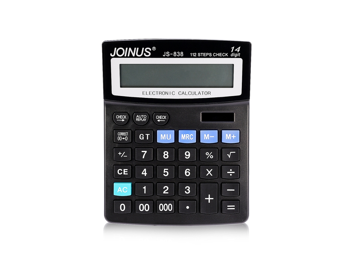 Calculadora electrónica portátil (cálculo básico, batería AAA)