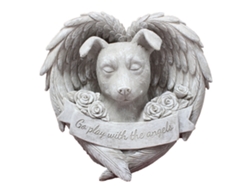 Estatua Conmemorativa De Perro Ángel, Figura De Resina, Recuerdo De Animal Para Jardín Al Aire Libre