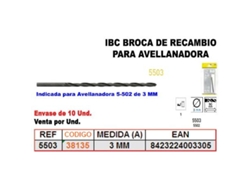 Ibc 5-503 broca 3mm recambio para 5-502