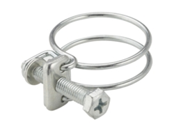 2 Abrazaderas de Sujeción de Acero 2 Hilos Diámetro 35-40mm AROZ