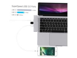 Dodocool Concentrador Usb-c 7 En 1 Con Lector De Tarjetas Sd/tf Hdmi 4k 3 Usb 3.0 Pd 100w