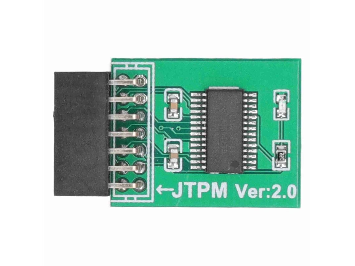 Módulo Tpm 2.0 Com Criptografia Forte Interface Lpc 14 Pinos Placa Para Win11 Verde