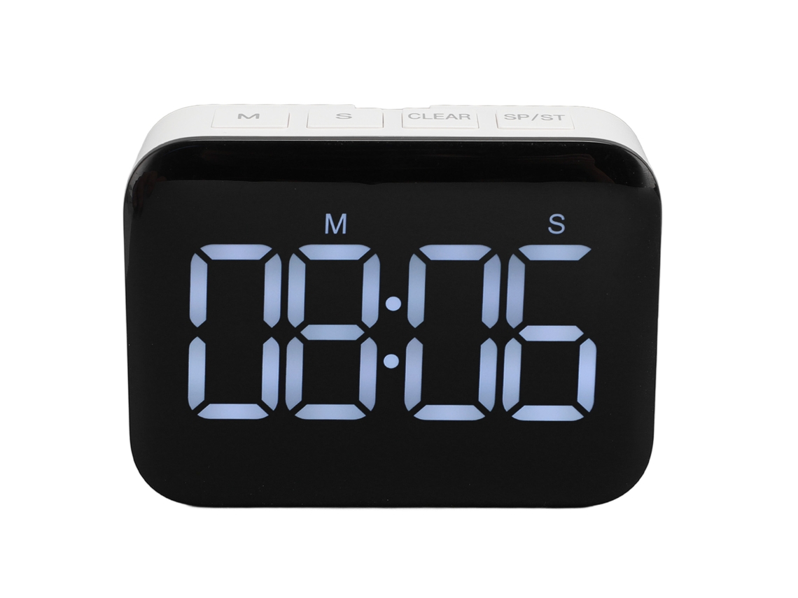 Temporizador para aula con pantalla LED grande, función de memoria y volumen ajustable, luz dorada