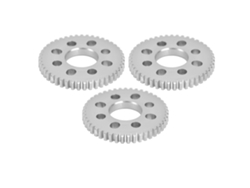 Juego De 3 Engranajes Cilíndricos De Aluminio, 8 Orificios, Módulo 0.8, Kit 4312-0414-0048