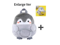 Mochila de peluche de pingüino Kawaii JK Lolita para mujer, estilo casual con diseño animal, suave y a la moda, 30 cm