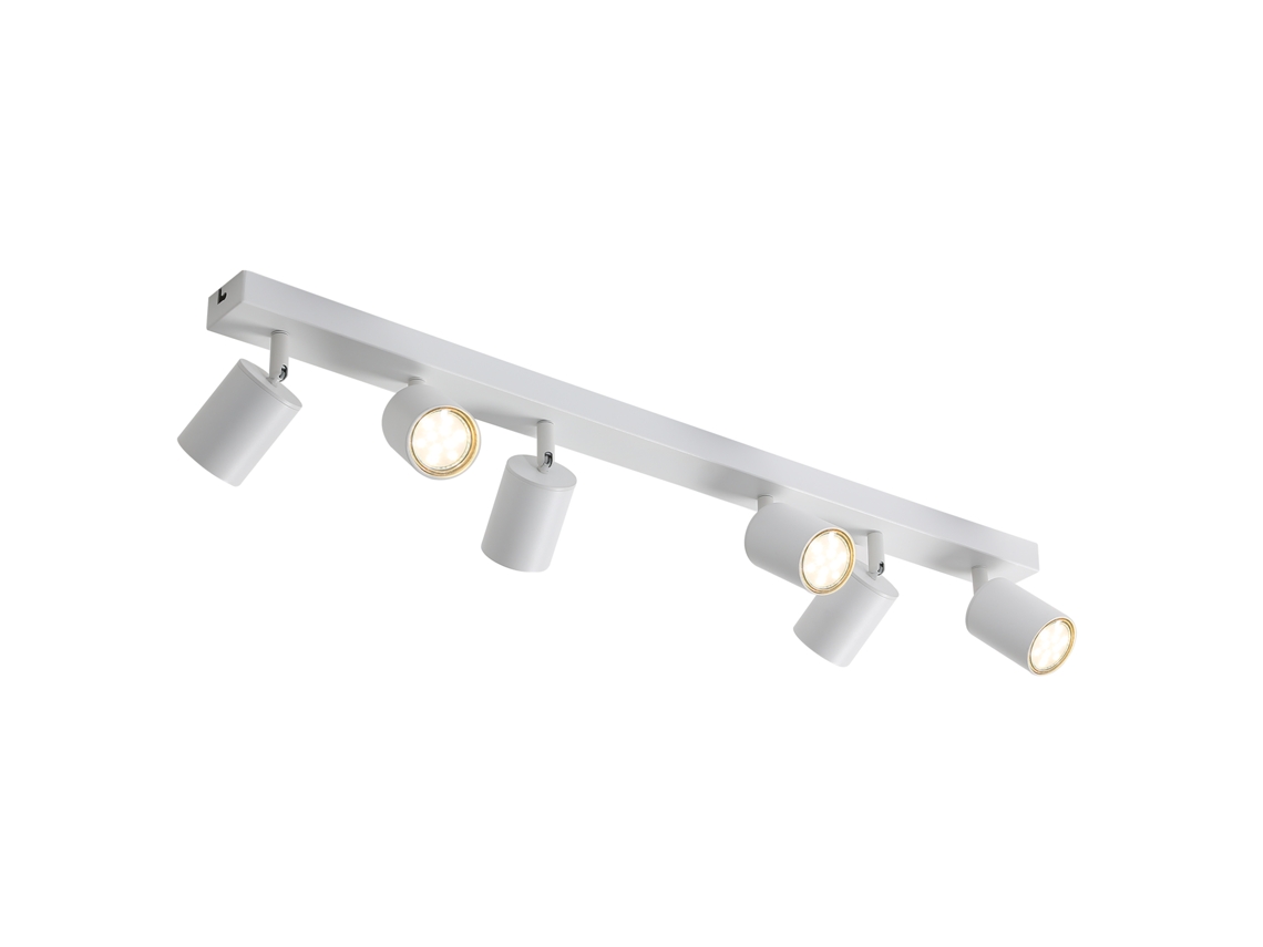 Foco de Techo Led Blanco: Lámpara de Techo Gu10 con 6 Lámparas NETTLIFE Focos de Techo Giratorios Modern 330