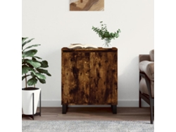 Aparador Madera Contrachapada Color Roble Ahumado 60x35x70 Cm