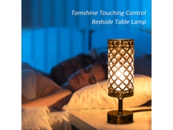 Bj-lâmpada De Mesa De Noite Com Controle Táctil, 3 Níveis De Intensidade, 2 Portas Usb E Tomada Ac Para Quarto Escritório (lâmpada Incluída)