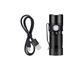 800lm Ket Luz Usb Recargable Llavero Linterna Para La Noche De Búsqueda Portátil Y Conveniente Herramienta Al Aire Libre (negro)
