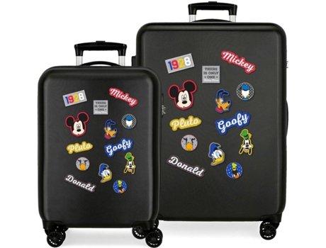 Conjunto de Maletas de Cabina DISNEY Characters Rígidas 55 y 68cm Negras