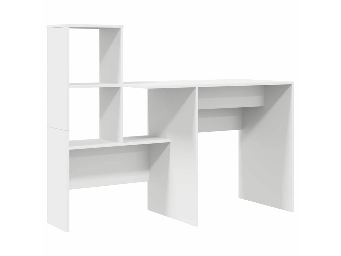 Escritorio blanco | Mesa de escritura de 131,5 x 50 x 106,5 cm, madera tratada.