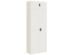Maison Exclusive - Armario Archivador De Acero Blanco 90x40x240 Cm