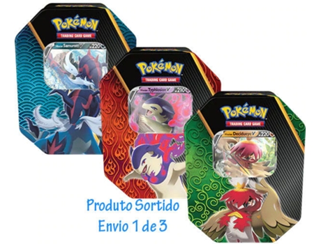 Juego de Cartas POKEMON Pkm Divergent Power Tins Decidueye/Samurot/Typhlosion