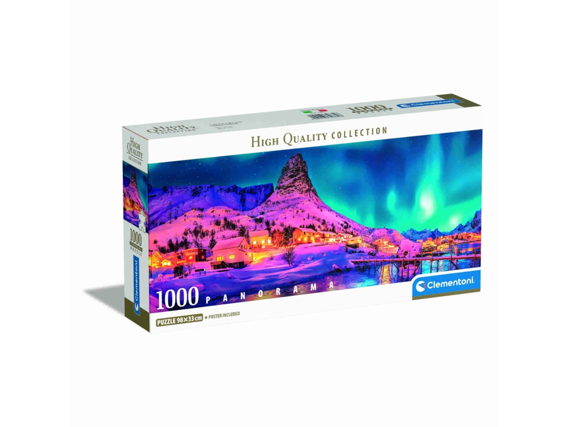 Puzzle Pano Color Night Lofoten Island 1000 piezas Clementoni