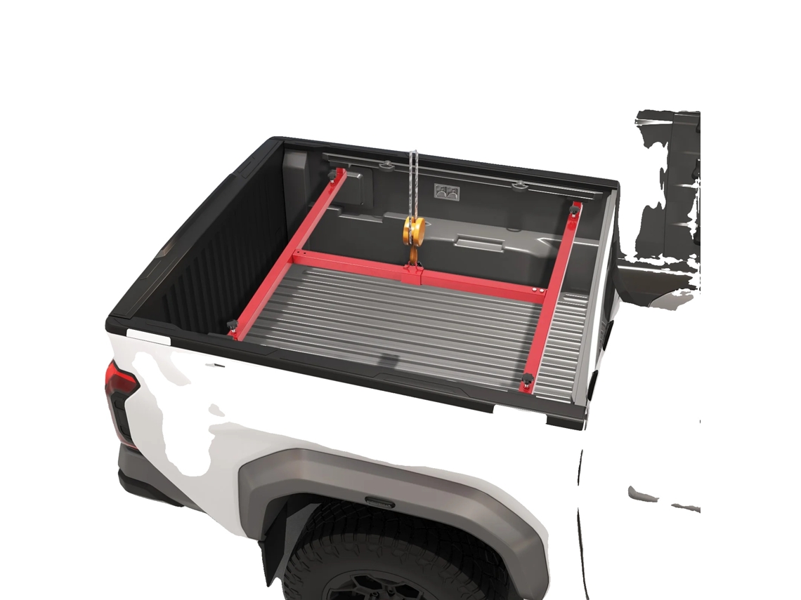 Elevador de caja de camión, acero con recubrimiento en polvo, capacidad de 800 lb, ajuste universal, fácil instalación