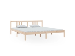 Maison Exclusive - Estructura De Cama Doble Sin Colchón Madera Maciza 180x200 Cm