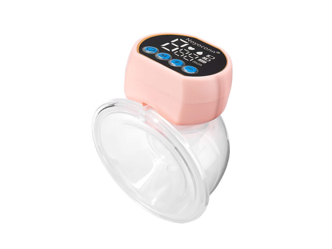 Extractor de leche eléctrico inteligente y silencioso con potente succión y recargable por USB. MDUG (rosa)
