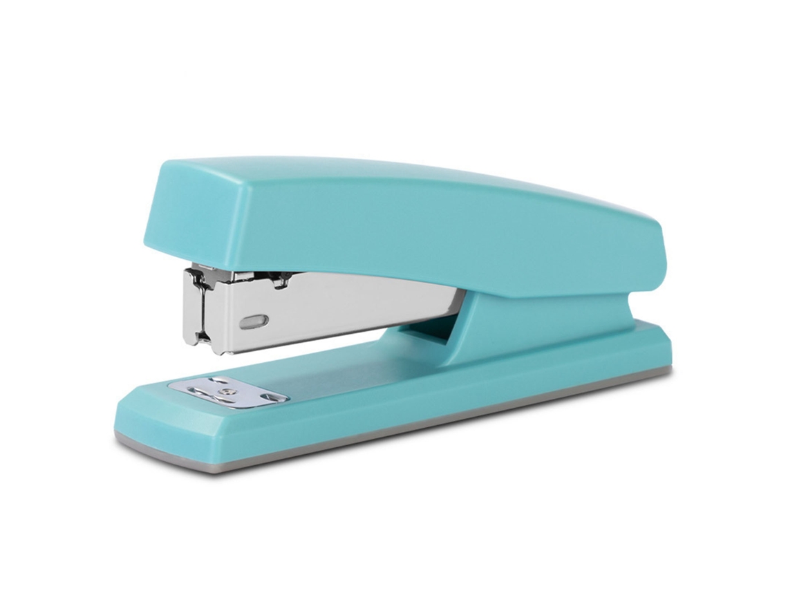 Grapadora De Escritorio Azul Claro Para Oficina Y Escuela Con Capacidad Para 20 Hojas.