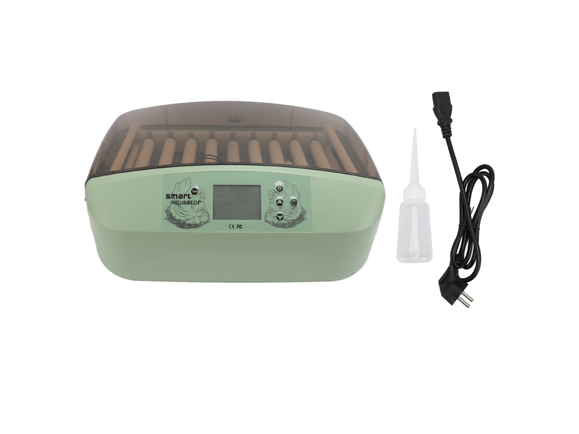 Incubadora de 32 huevos con pantalla LCD, 80 W, volteo automático de huevos, control automático de temperatura, para pollos y patos, enchufe UE.