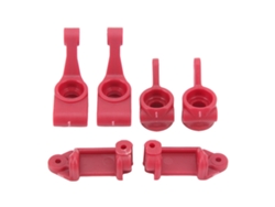 Juego De Copa De Dirección Y Eje Trasero Con Soporte En C Para Coche Rc Rustler Stampede Slash 2wd 1/10 Rojo