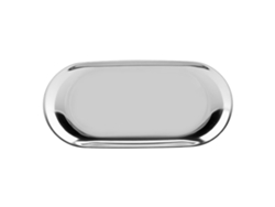 Bandeja De Almacenamiento De Acero Inoxidable Estilo Nórdico Para Cosméticos, Joyas, Organizador De Escritorio (plata L)